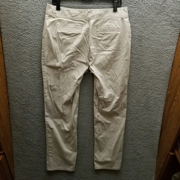 J JIll Women's 12 Stretch Khaki Beige Bootcut Pants 34.5" 30" 9.75" - Picture 7 of 11